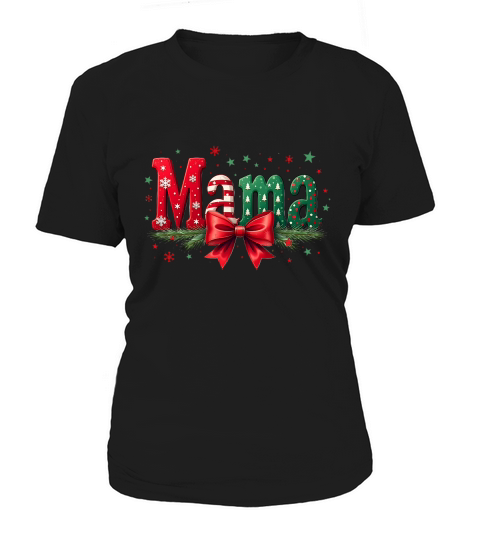 Festive Mama Typography Women's T-Shirt