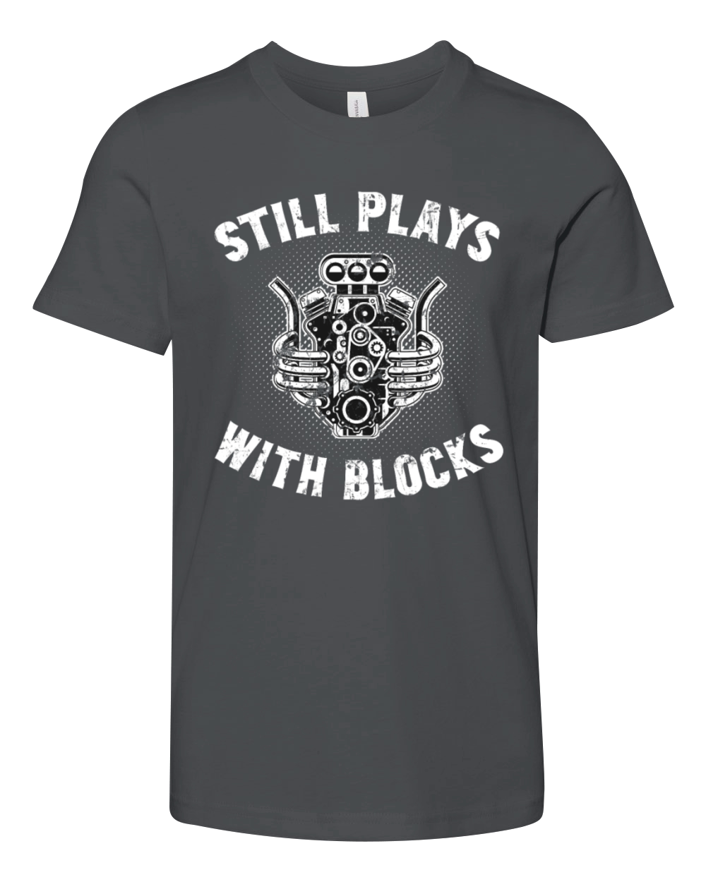 Still plays with Blocks Turboengine Cars Tuning Youth Unisex Jersey Tee