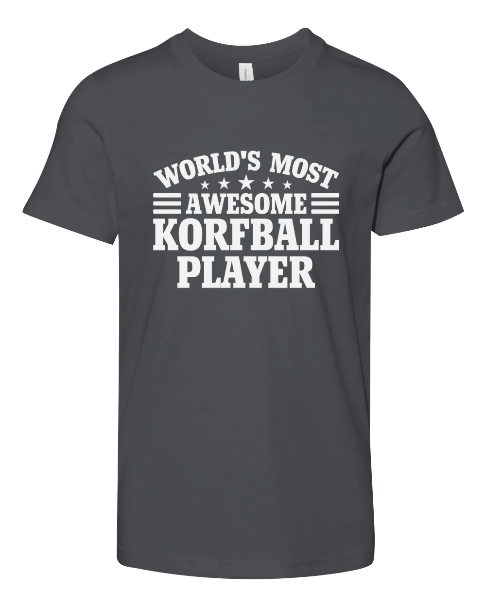 Worlds Most Awesome Korfball Player Youth Unisex Jersey Tee