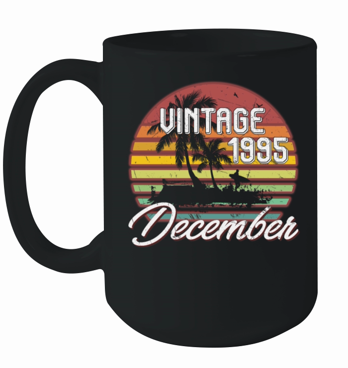 23th Birthday Gifts Retro Vintage December 1995 Ceramic Mug