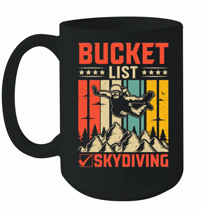Bucket list skydiving 07 Ceramic Mug