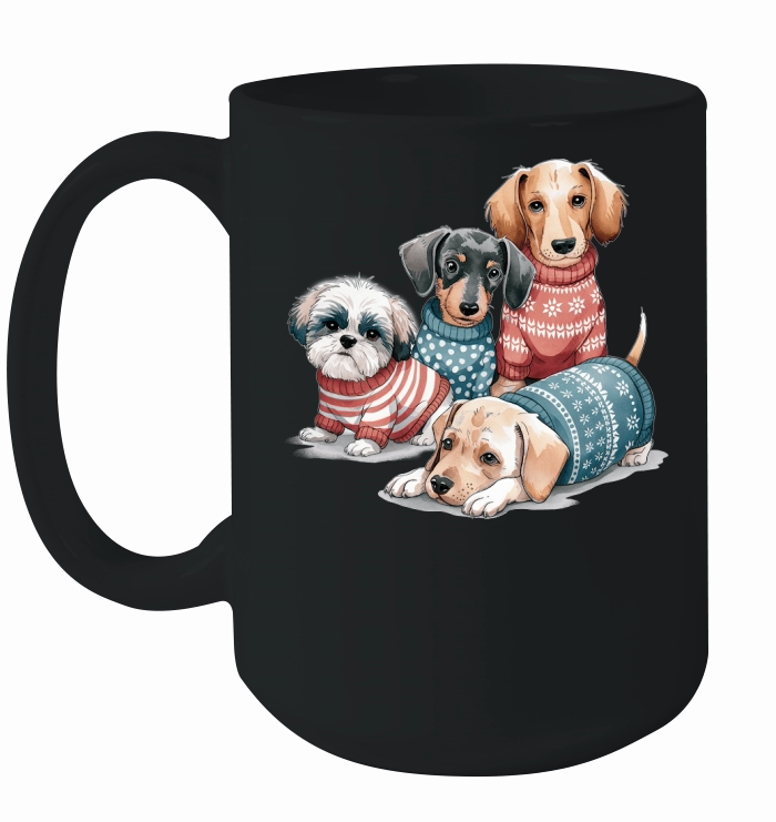 Dog Watercolor Bundle Ceramic Mug