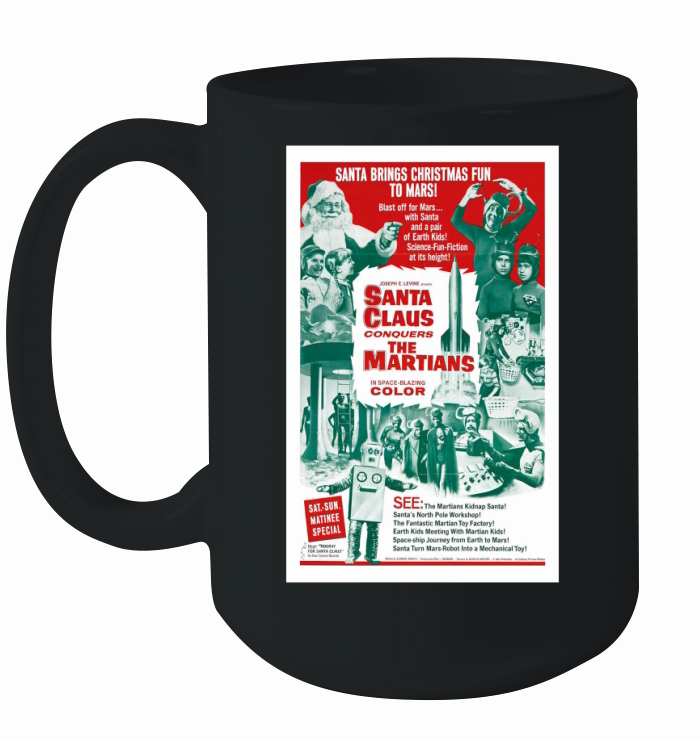 Santa Claus Conquers The Martians Vintage Film Post Ceramic Mug