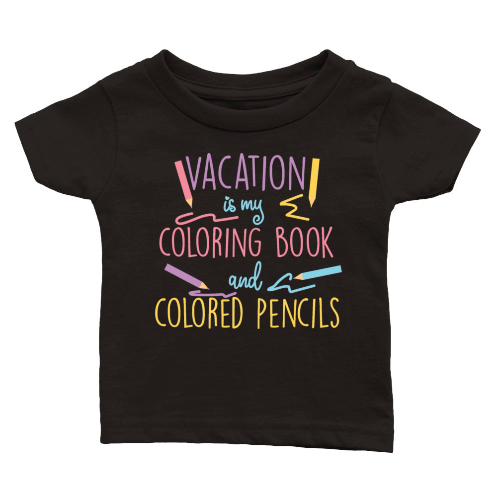 Coloring crayons holiday Classic Baby Crewneck T-shirt