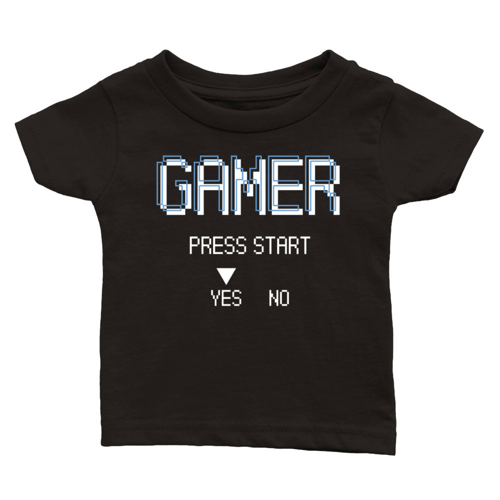 Gamer Gaming Video Games Classic Baby Crewneck T-shirt