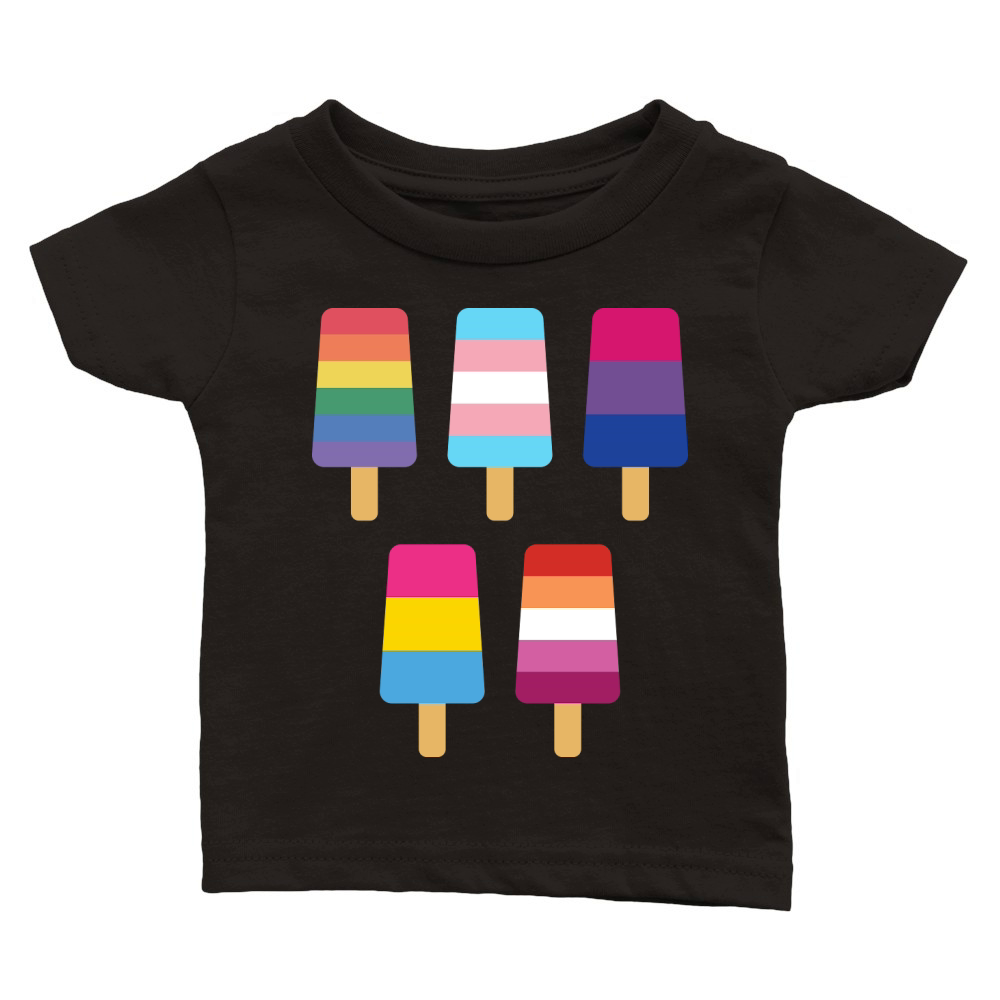 Ice Cream Pride LGBT Gay 02 Classic Baby Crewneck T-shirt