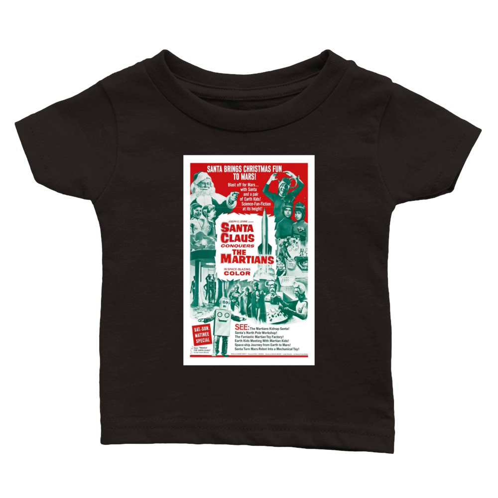 Santa Claus Conquers The Martians Vintage Film Post Classic Baby Crewneck T-shirt