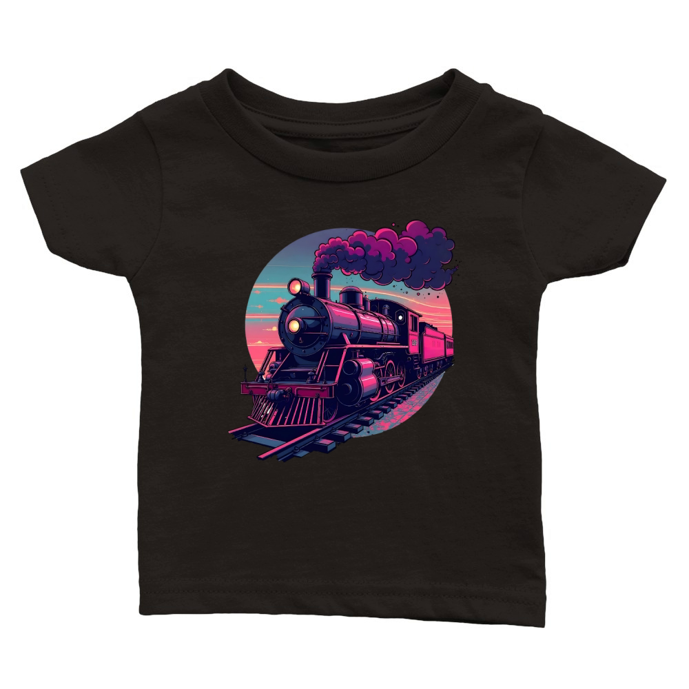 Vintage Steam Train 1 Classic Baby Crewneck T-shirt