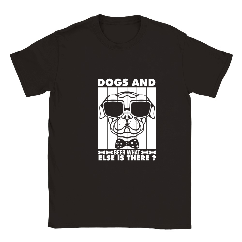 Dogs and beer what else is there 03 Classic Kids Crewneck T-shirt