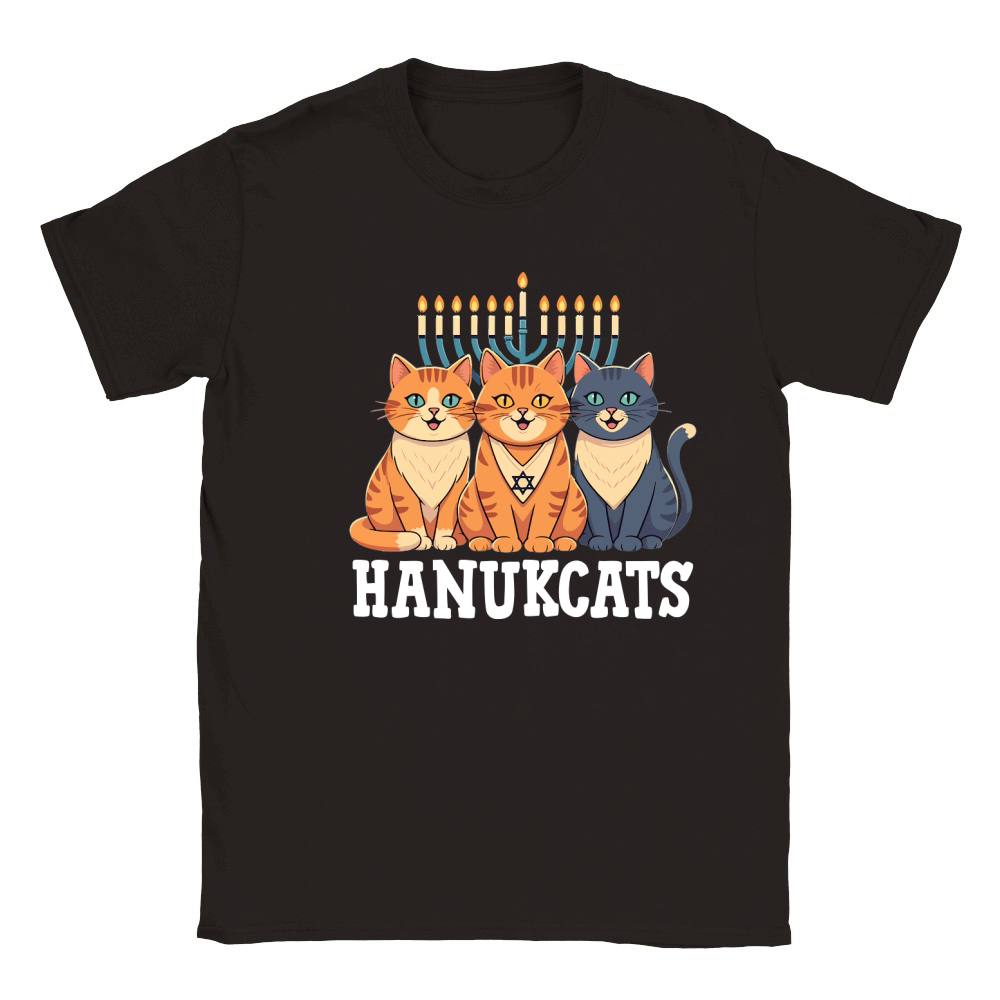 Hanukcats Classic Kids Crewneck T-shirt
