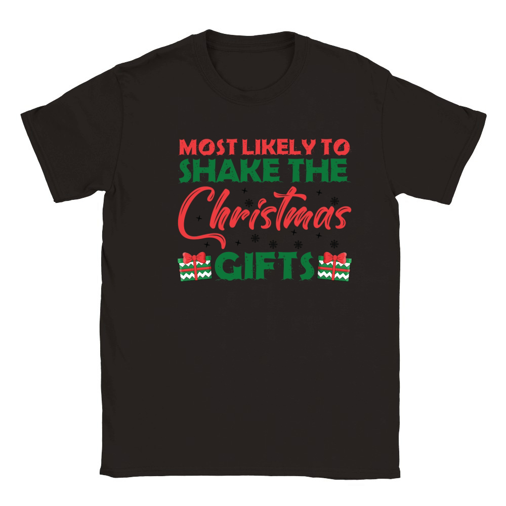 Most Likely to Shake The Christmas Gifts Classic Kids Crewneck T-shirt