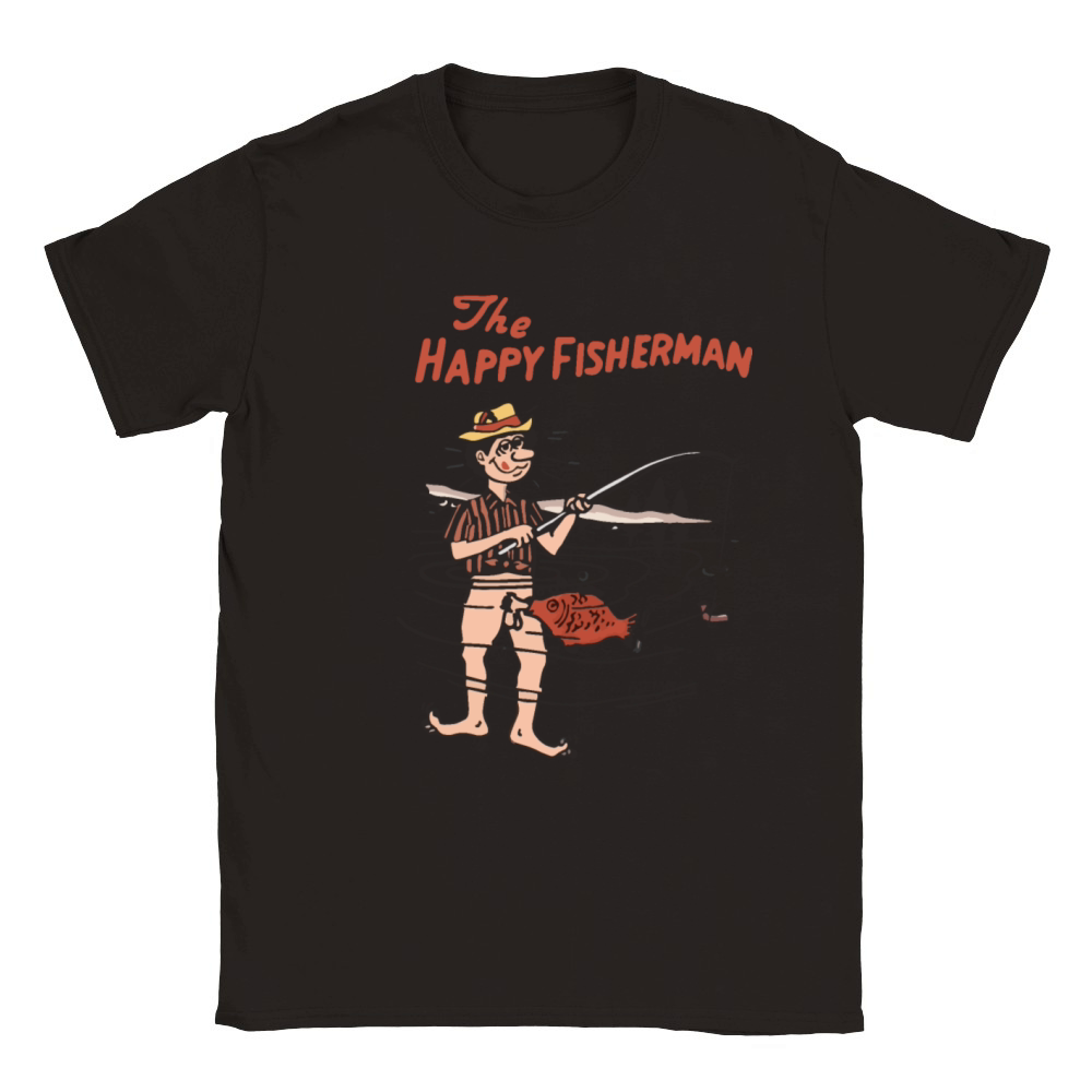 the happy fisherman Classic Kids Crewneck T-shirt