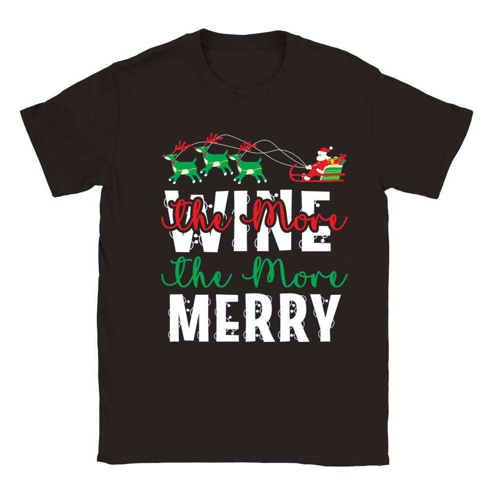 The More Wine the More Merry 15 Classic Kids Crewneck T-shirt
