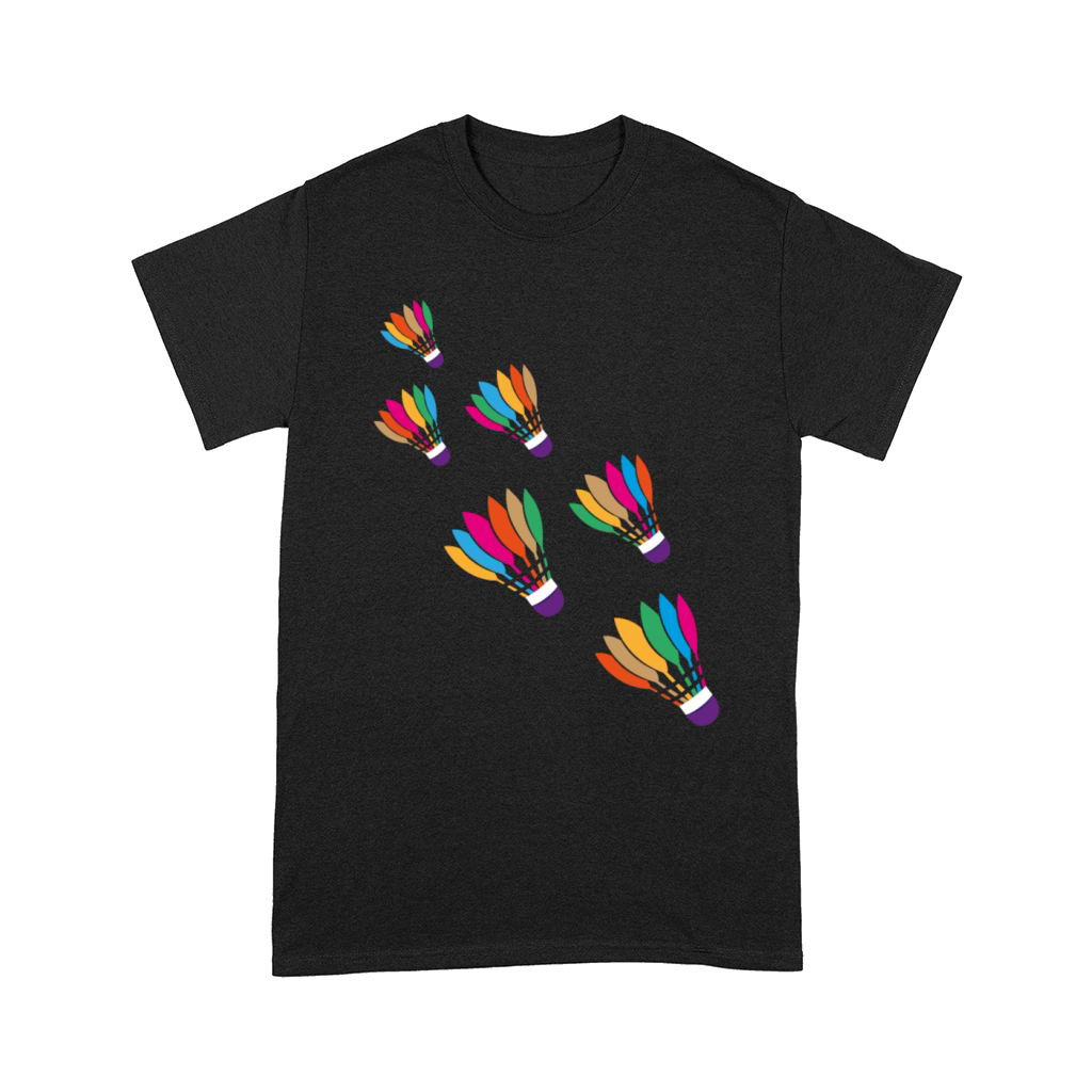 Watercolor Badminton Shuttlecock Racket Sport Comfort T-shirt
