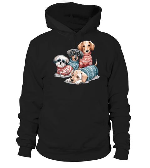 Dog Watercolor Bundle Hoodie Unisex