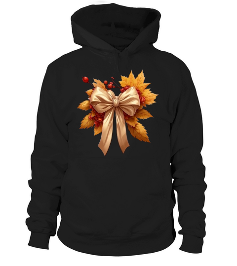 Fall bow sublimation 02 Hoodie Unisex
