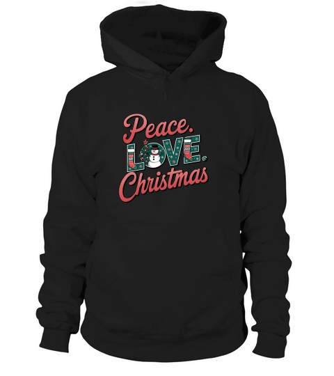 peace love christmas (1) Hoodie Unisex