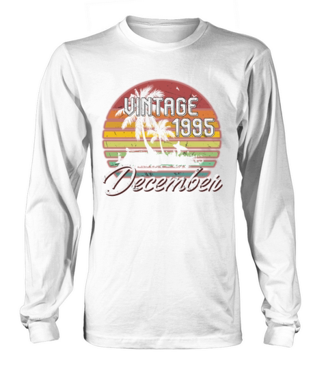 23th Birthday Gifts Retro Vintage December 1995 Long sleeved Unisex