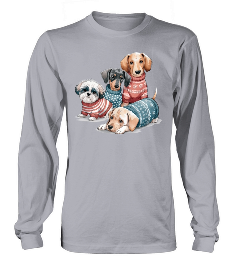 Dog Watercolor Bundle Long sleeved Unisex