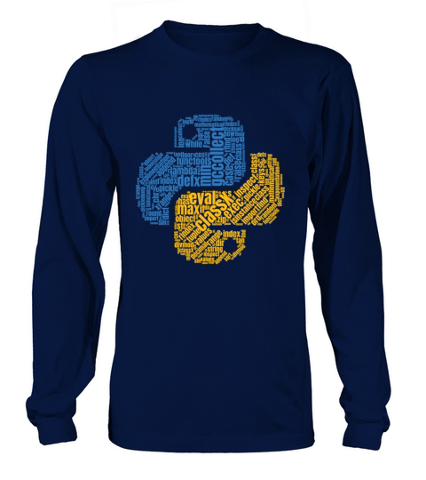 Python Logo WordCloud Shirt for Programmers Long sleeved Unisex