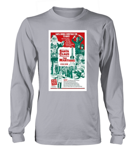Santa Claus Conquers The Martians Vintage Film Post Long sleeved Unisex