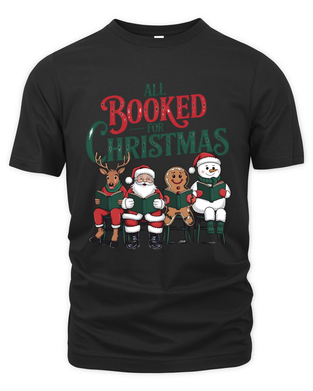 All booked for christmas 1 Organic Unisex T-shirt
