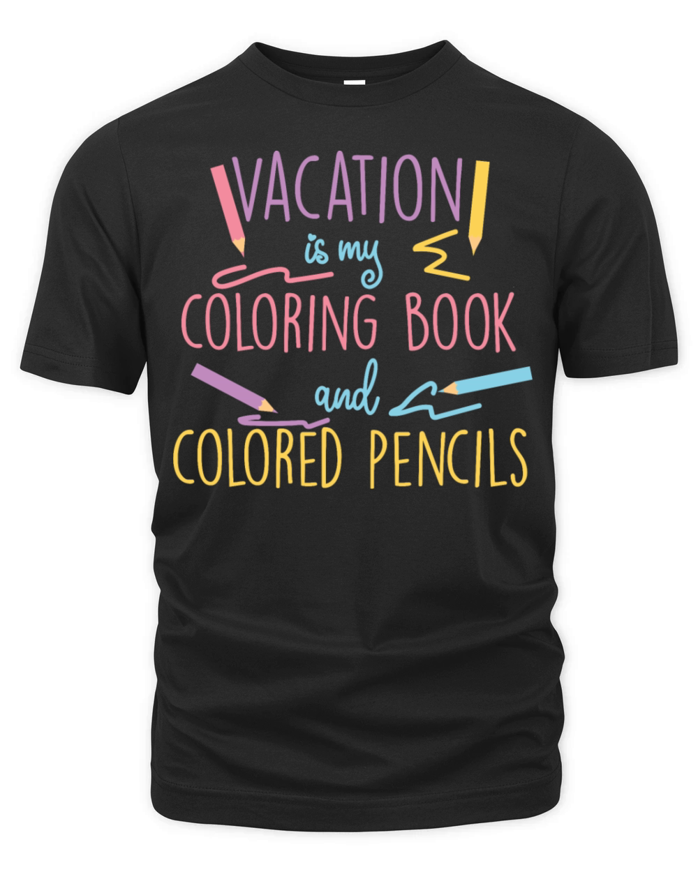 Coloring crayons holiday Organic Unisex T-shirt