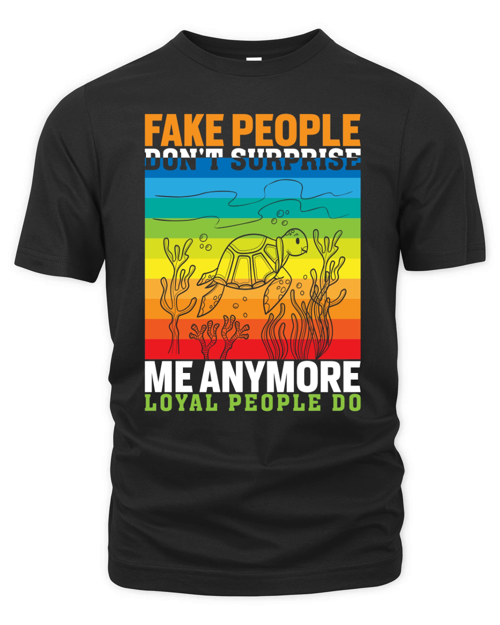 Fake people dont surprise me anymore loyal people do Organic Unisex T-shirt