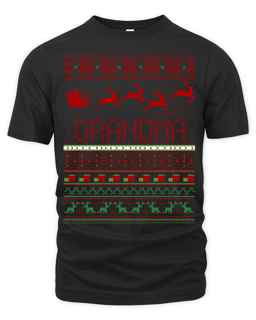 Grandma Ugly Christmas Organic Unisex T-shirt