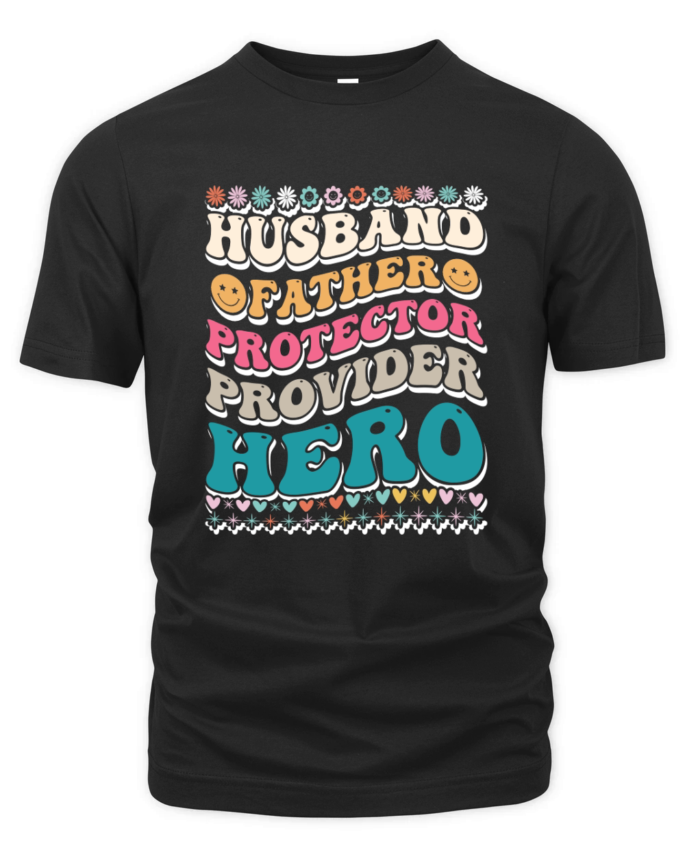Husband Father Protector provider hero 03 Organic Unisex T-shirt