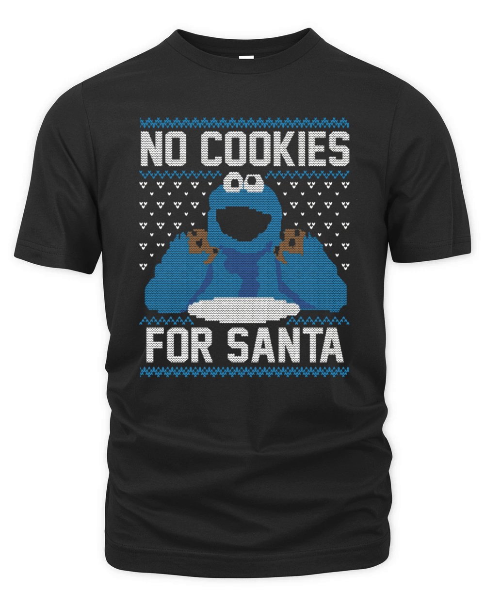 No Cookies For Santa Ugly Christmas Organic Unisex T-shirt