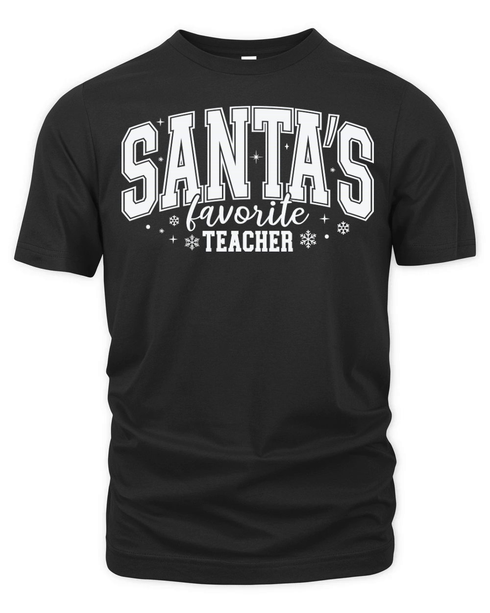 SantasFavoriteTeacherWhite Organic Unisex T-shirt