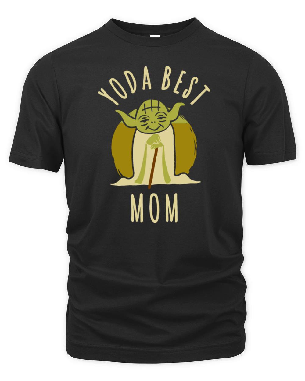 Star Wars Yoda Best Mom Cartoon Yoda Organic Unisex T-shirt