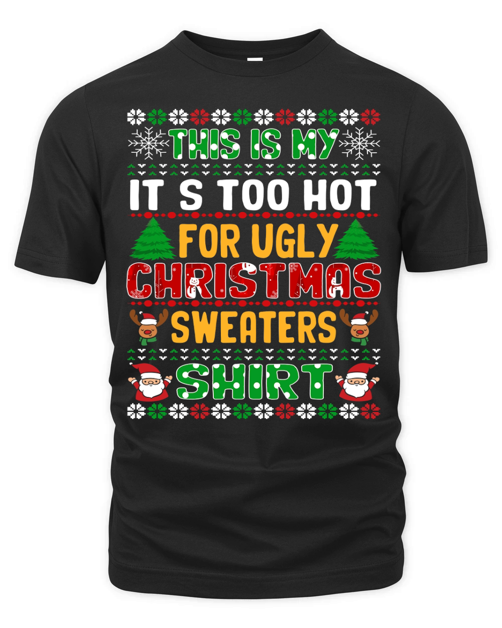 this is my its too hot for ugly christmas sweaters shirt 2nd concept Organic Unisex T-shirt