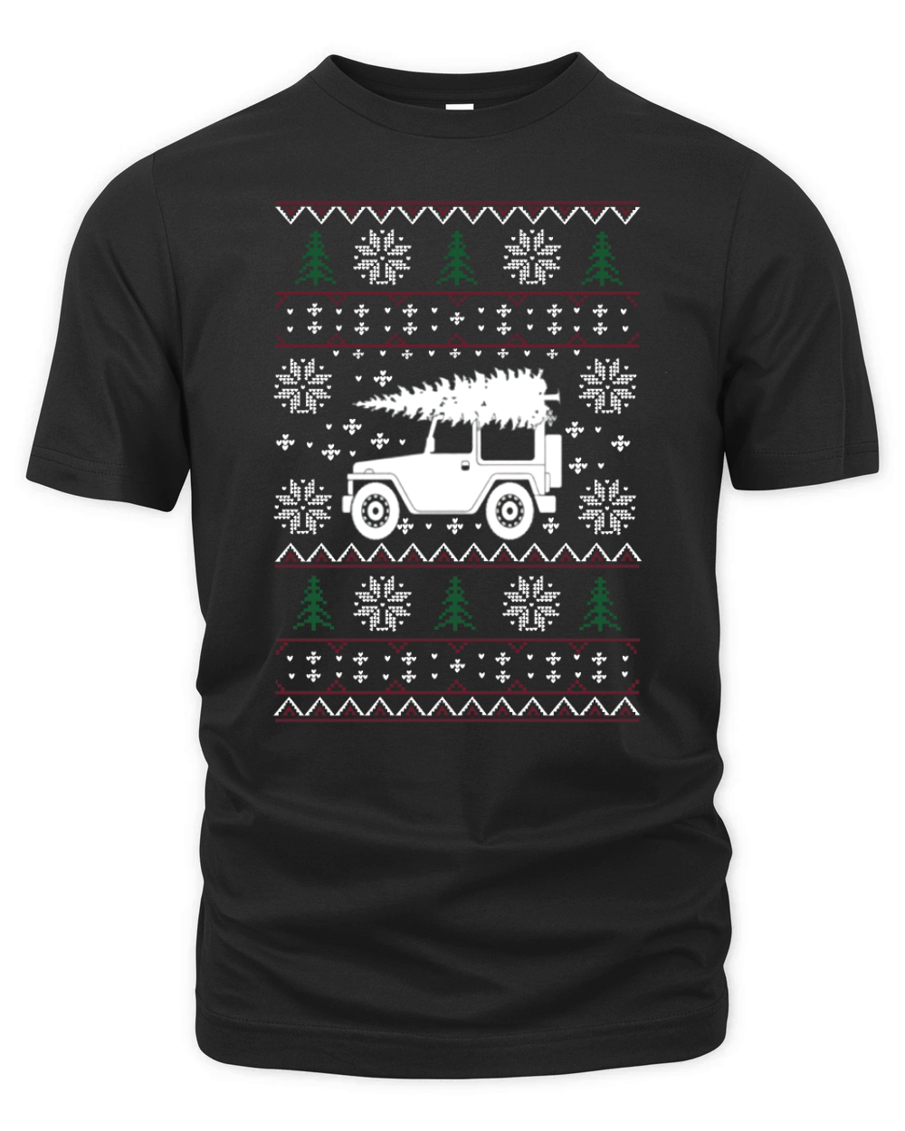 Ugly Christmas Jeeper Organic Unisex T-shirt