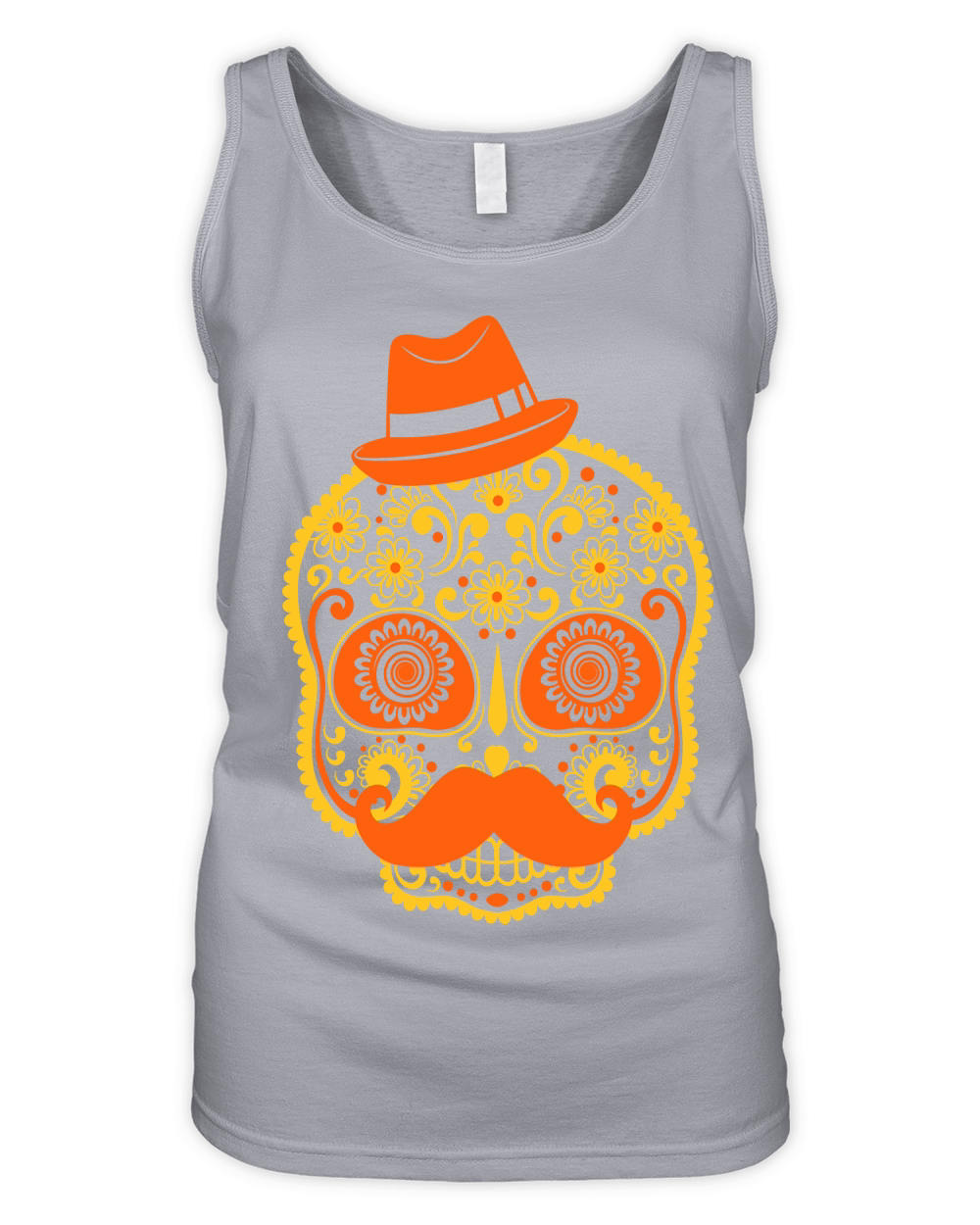 Crazy Skull Day Of The Organic Women's Tank Top