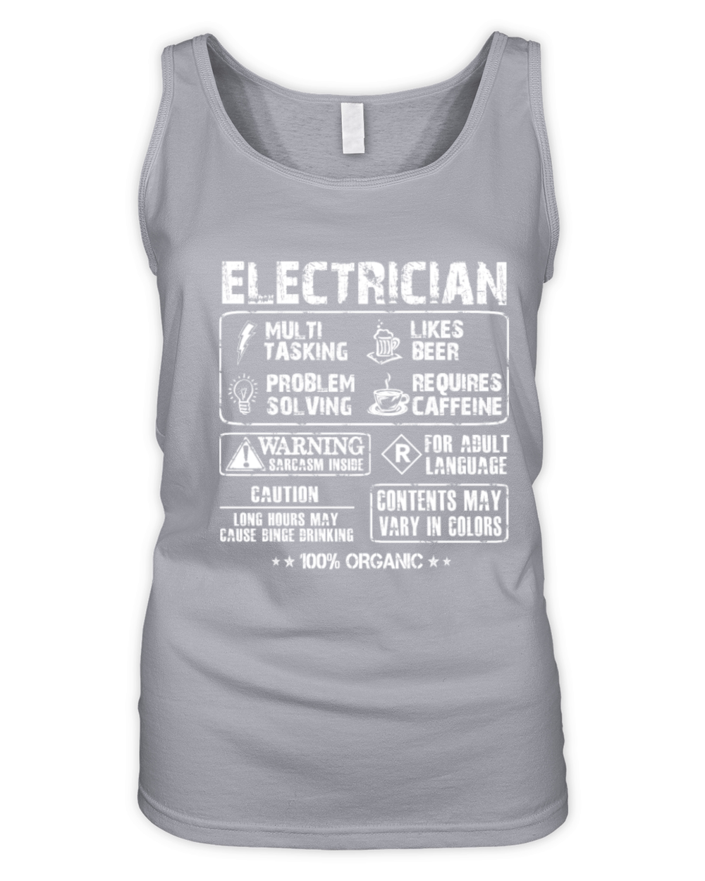 Electrician - Multi tasking electrician cool tee Organic Women's Tank Top
