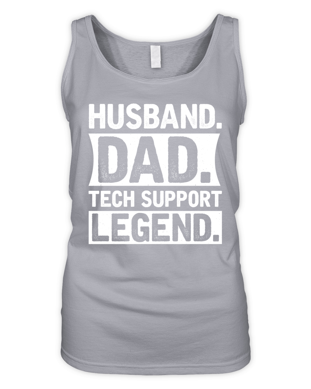 Husband Dad Tech Support Legend (1) Organic Women's Tank Top