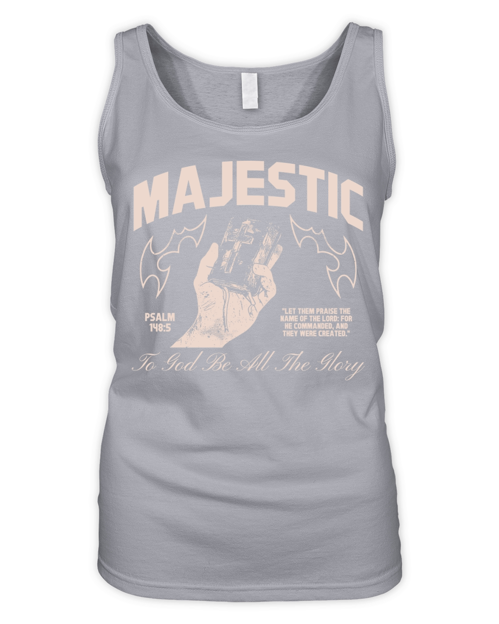 Majestic To god be all the glory Organic Women's Tank Top