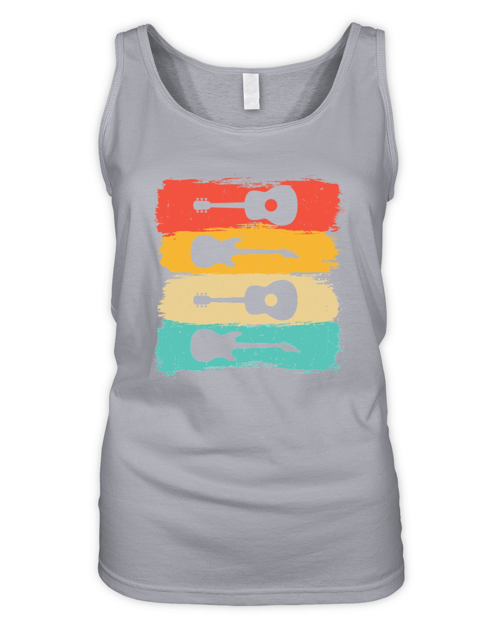 Music Design Vintage Musician Organic Women's Tank Top