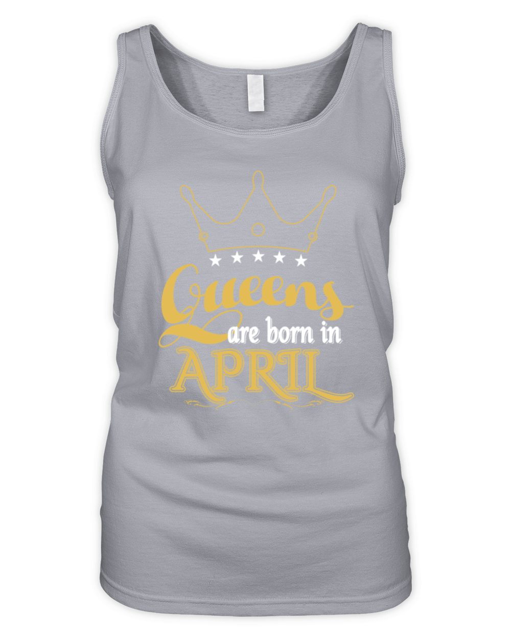 Queens are born in April Organic Women's Tank Top