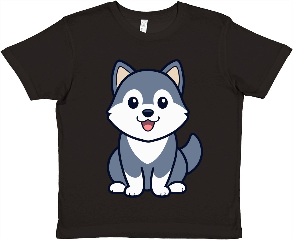 Alaskan Malamute 04 Premium Kids Crewneck T-shirt