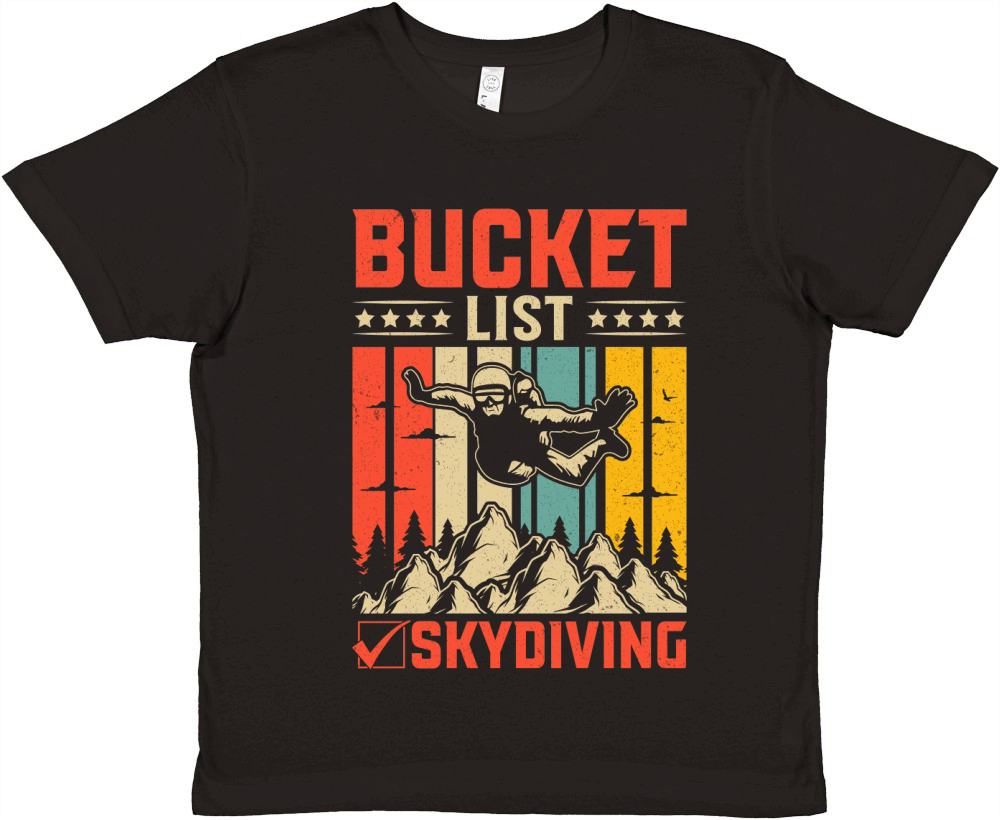 Bucket list skydiving 07 Premium Kids Crewneck T-shirt