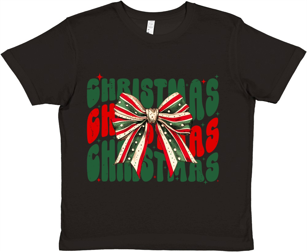 Christmas bow Premium Kids Crewneck T-shirt