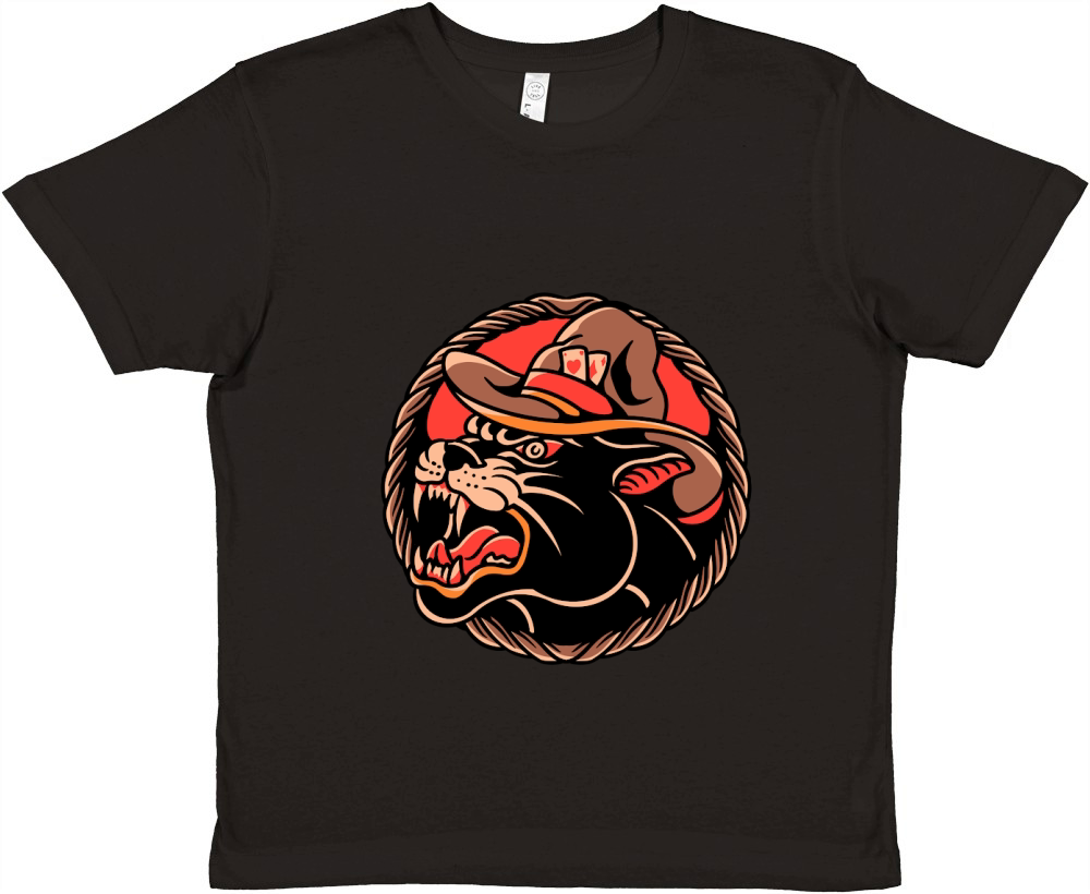 cowboy panther Premium Kids Crewneck T-shirt