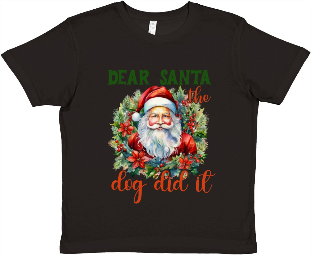 Dear santa dog did it 2 Premium Kids Crewneck T-shirt