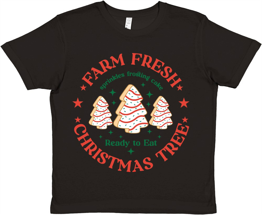 Farm Fresh Christmas Tree Cakes Premium Kids Crewneck T-shirt