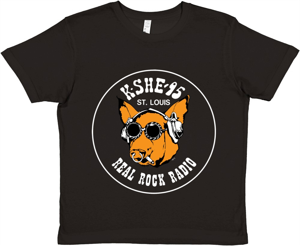 K SHE 95 Real Rock Radio Premium Kids Crewneck T-shirt