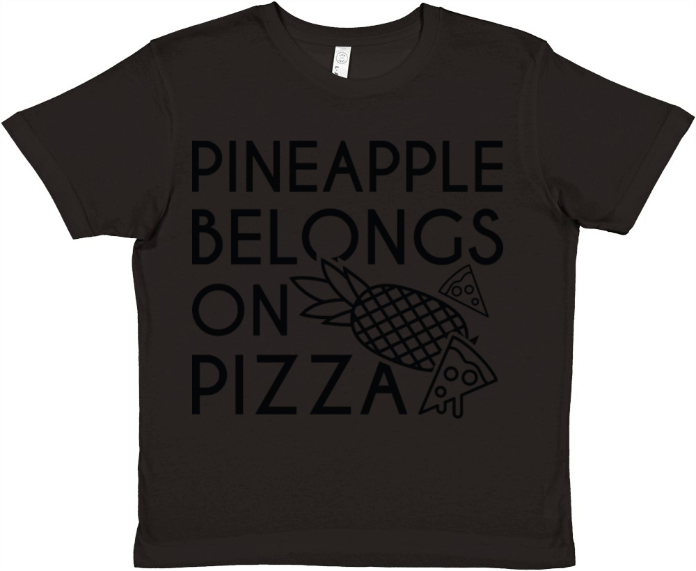 Pineapple Pizza Premium Kids Crewneck T-shirt
