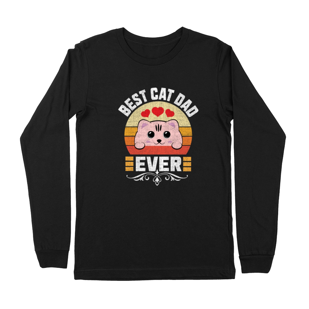 Best Cat Dad Ever Premium Long Sleeve